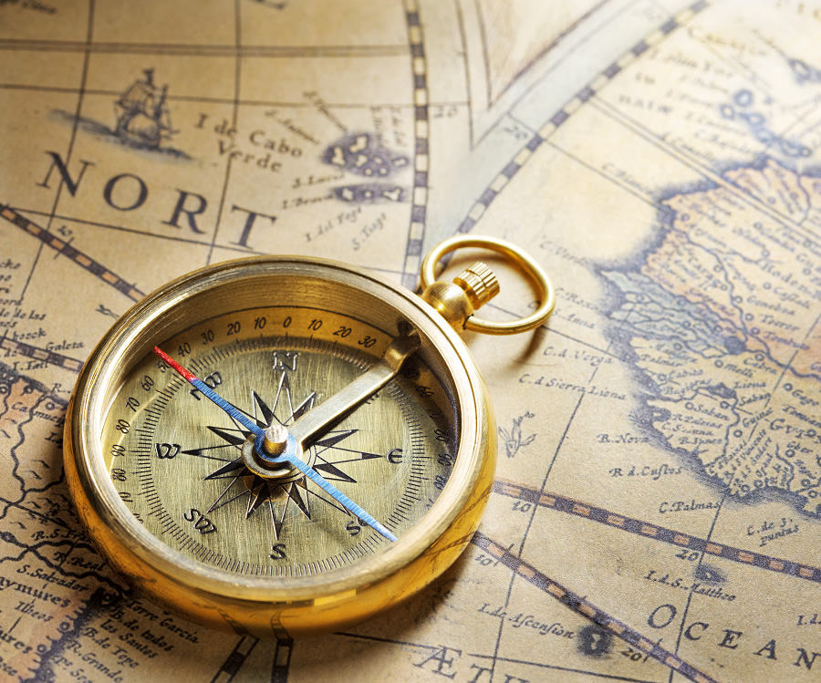Old compass
